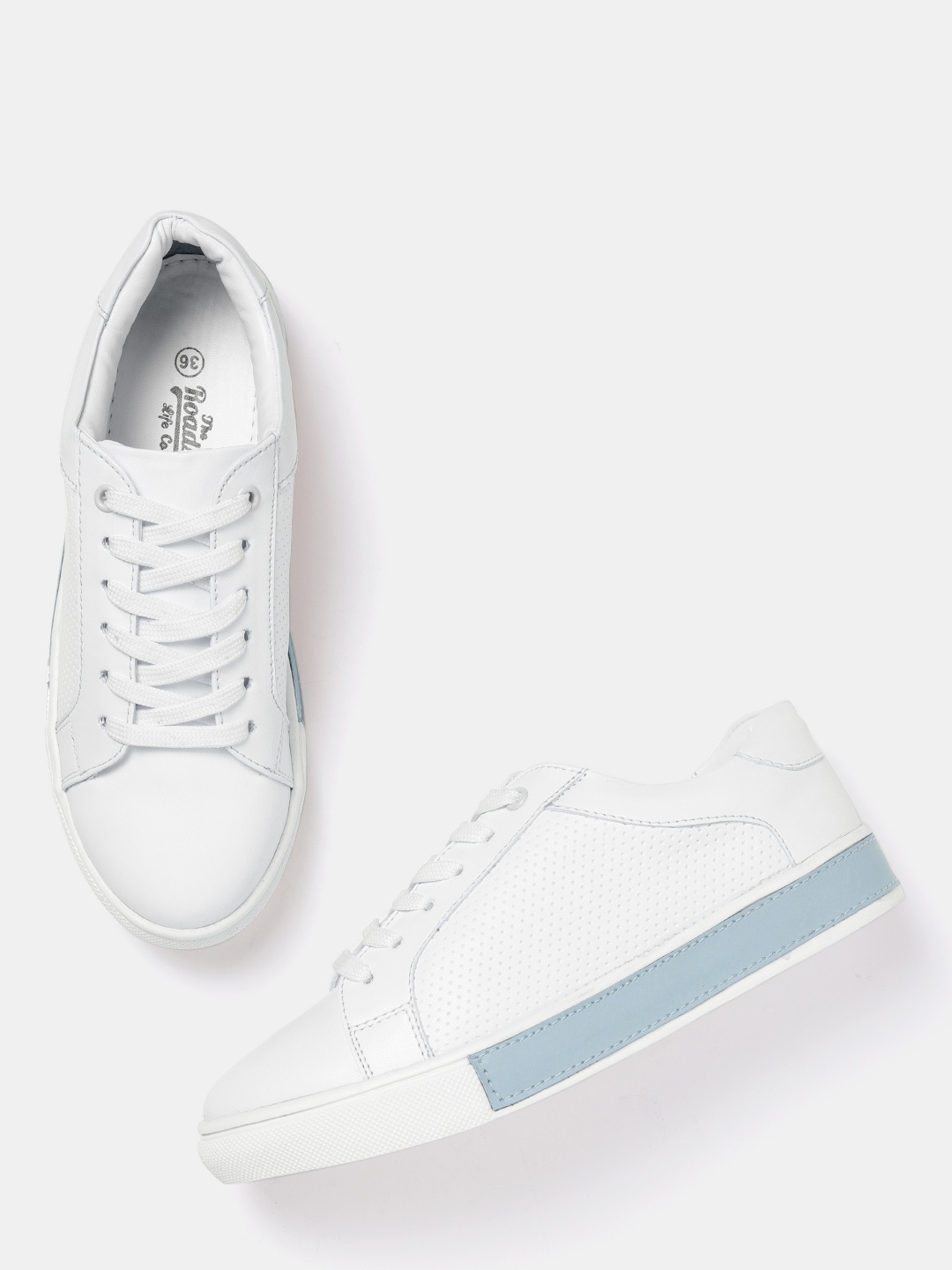 

Roadster Women White Textured Sneakers