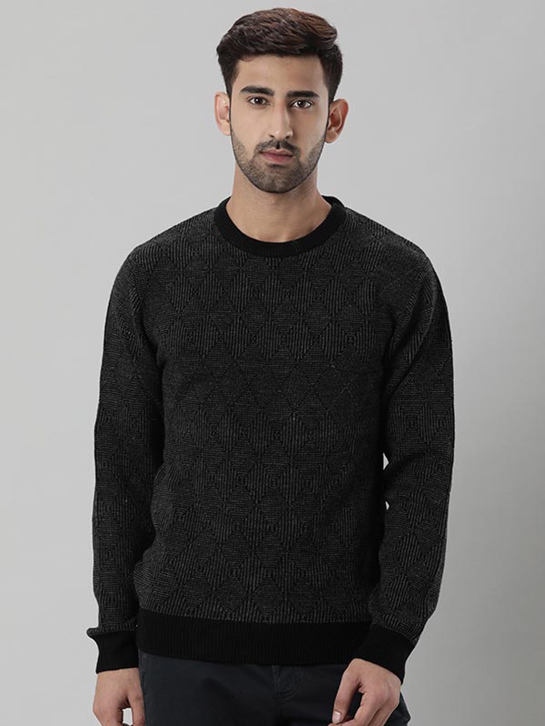 

Indian Terrain Ribbed Acrylic Pullover, Green