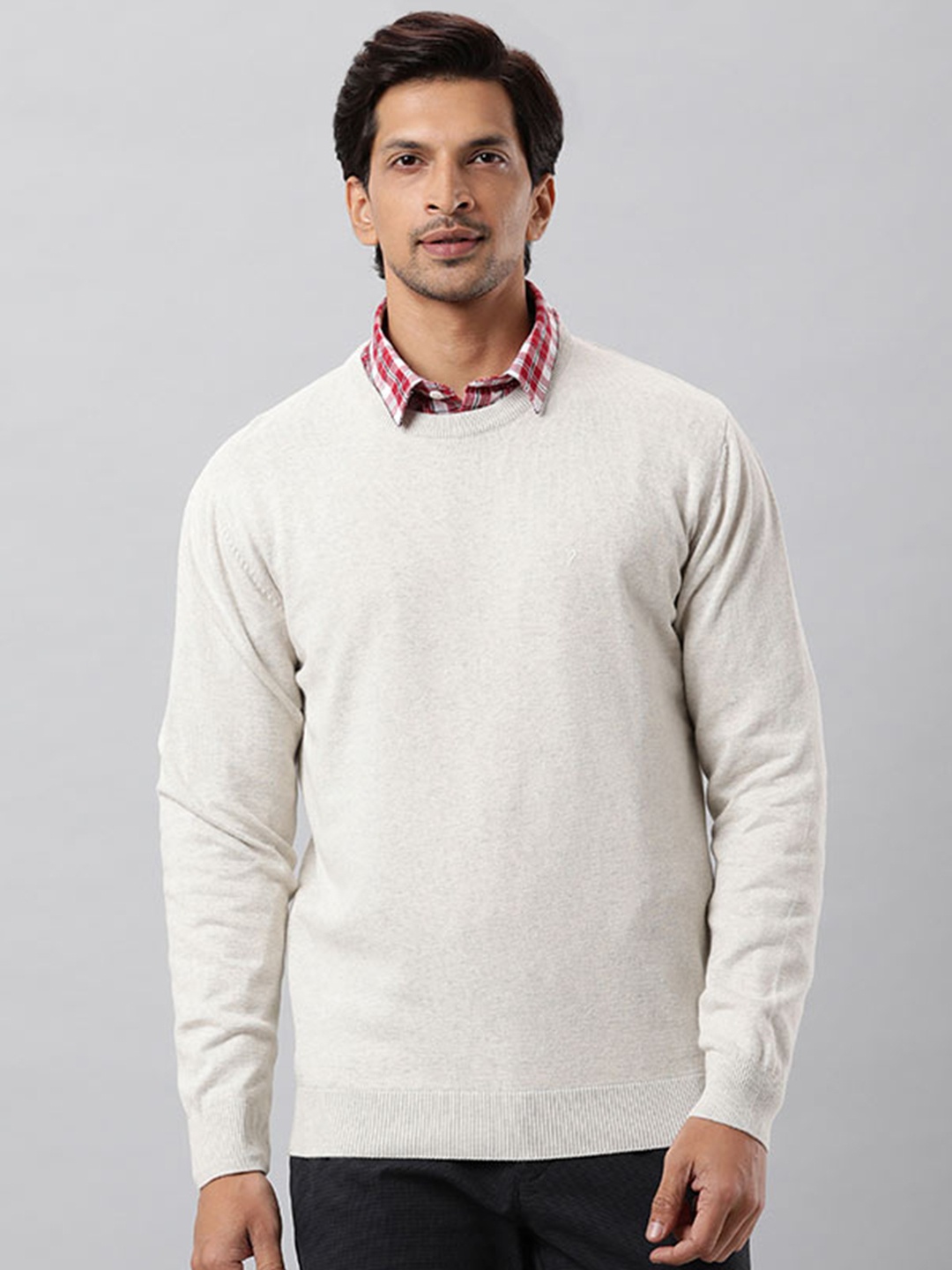 

Indian Terrain Round Neck Pullover Sweater, Off white
