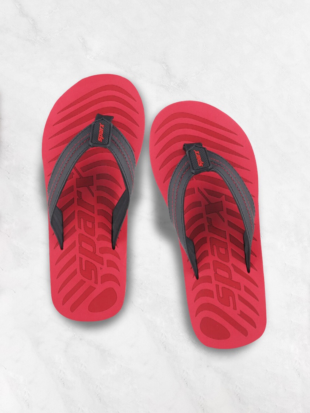 

Sparx Men Printed Thong Flip-Flops, Red