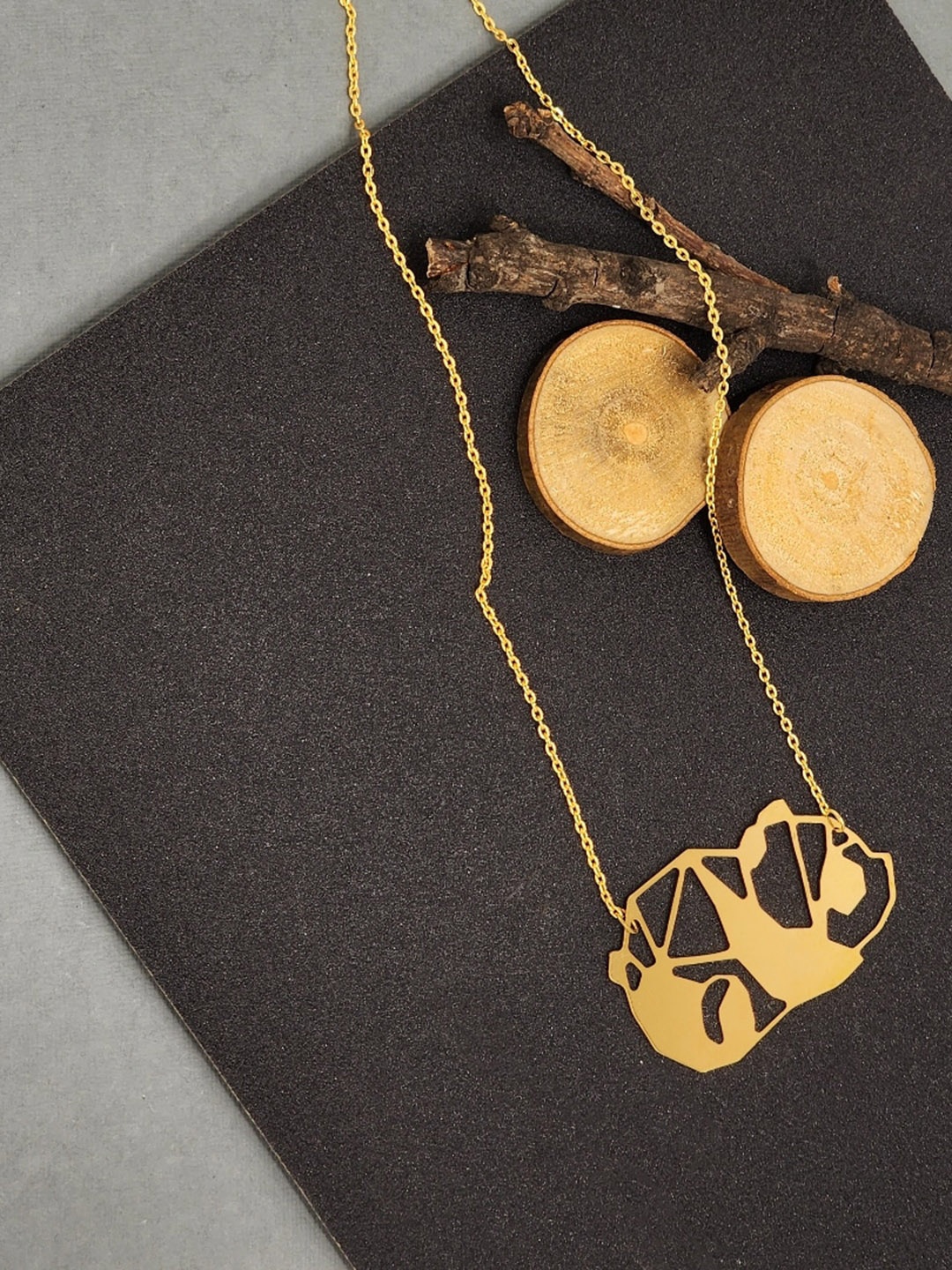 

Goldnera Gold-Plated Panda Kirigami Pendant Chain