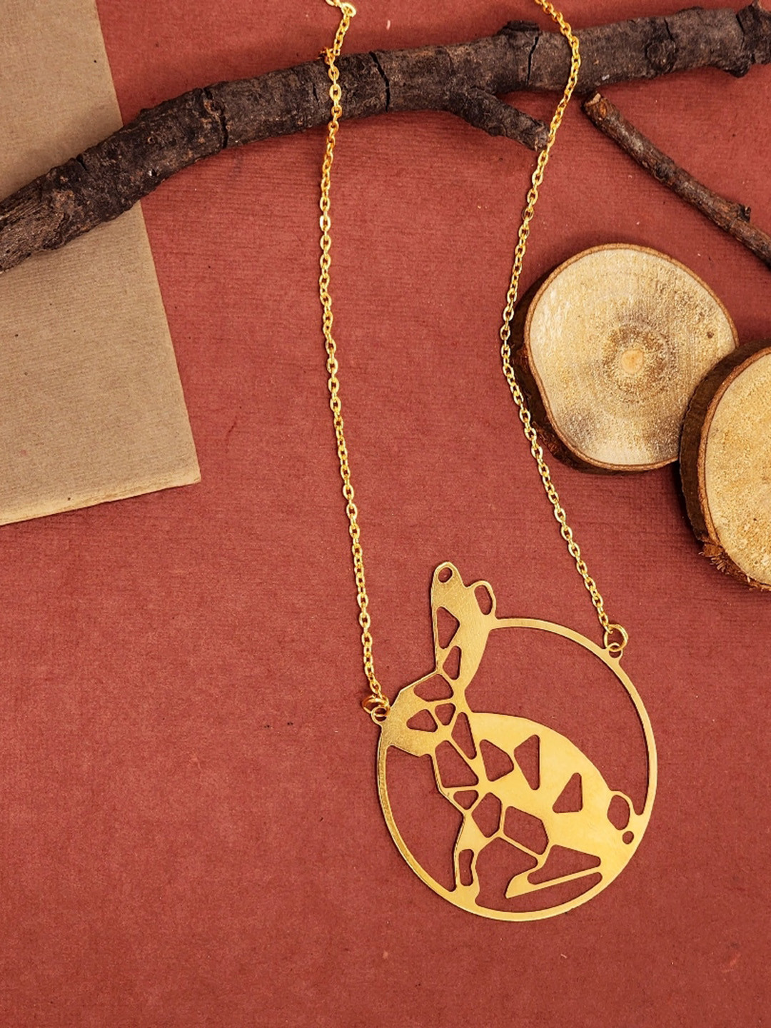 

Goldnera Gold-Plated Rabbit Kirigami Pendant Chain