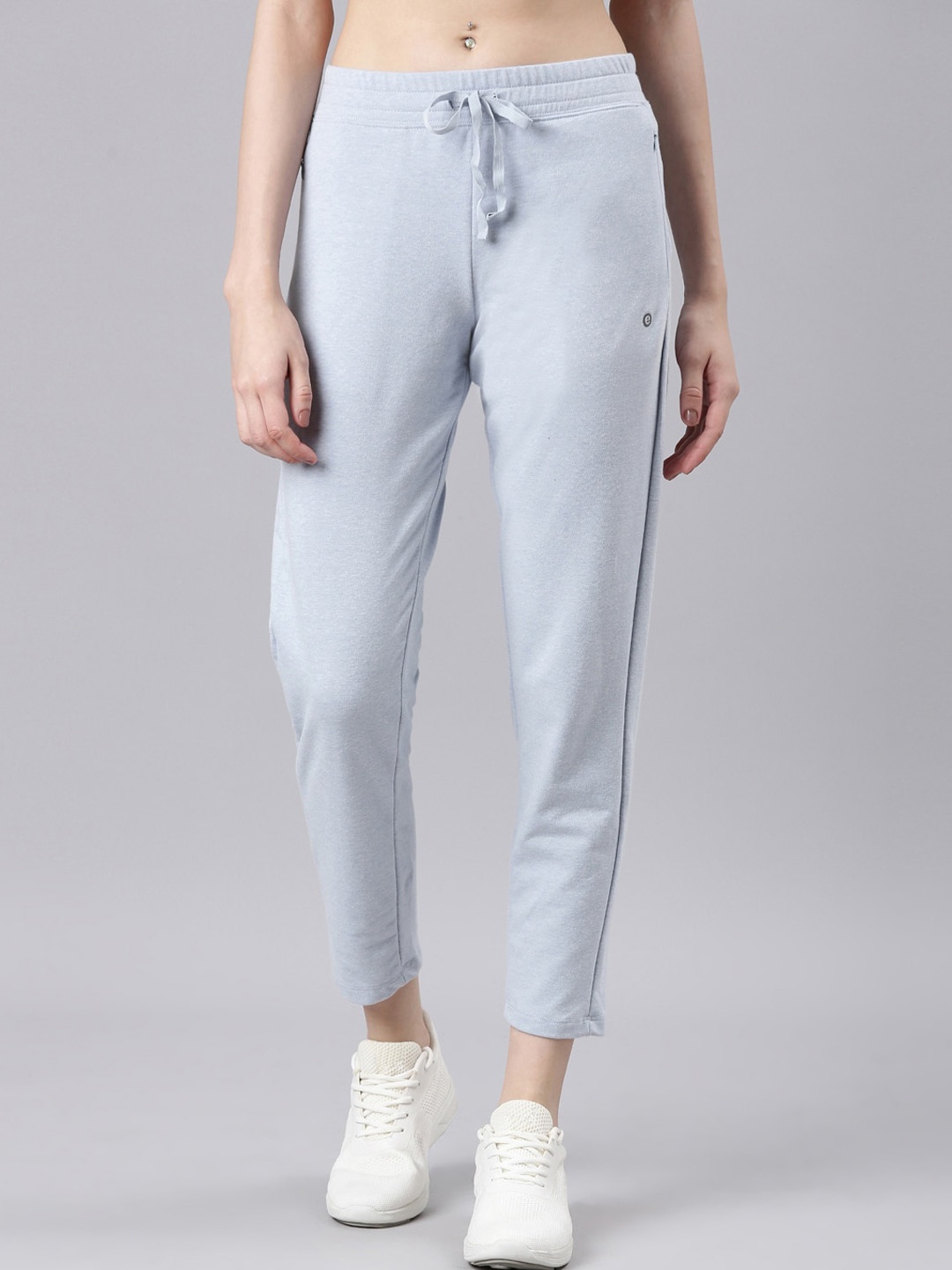 

Enamor Women Mid Rise Slim Fit Cotton Lounge Pants, Grey