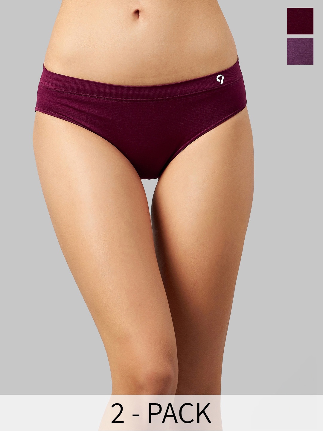 

C9 AIRWEAR Pack Of 2 Mid-Rise Hipster Briefs, Maroon