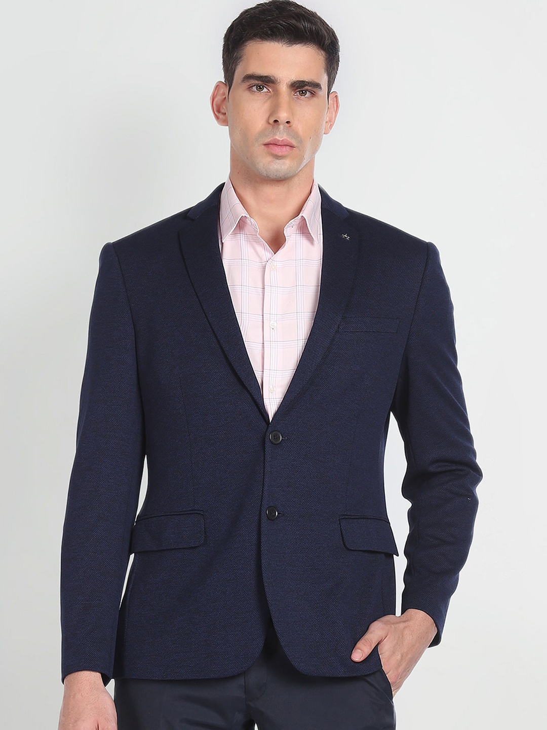 

Arrow Single-Breasted Slim Fit Formal Blazers, Navy blue