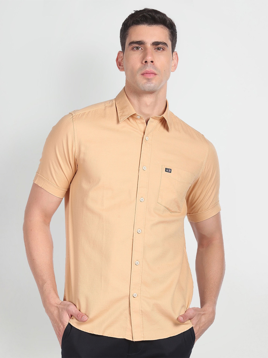 

Arrow Sport Slim Fit Opaque Casual Shirt, Beige