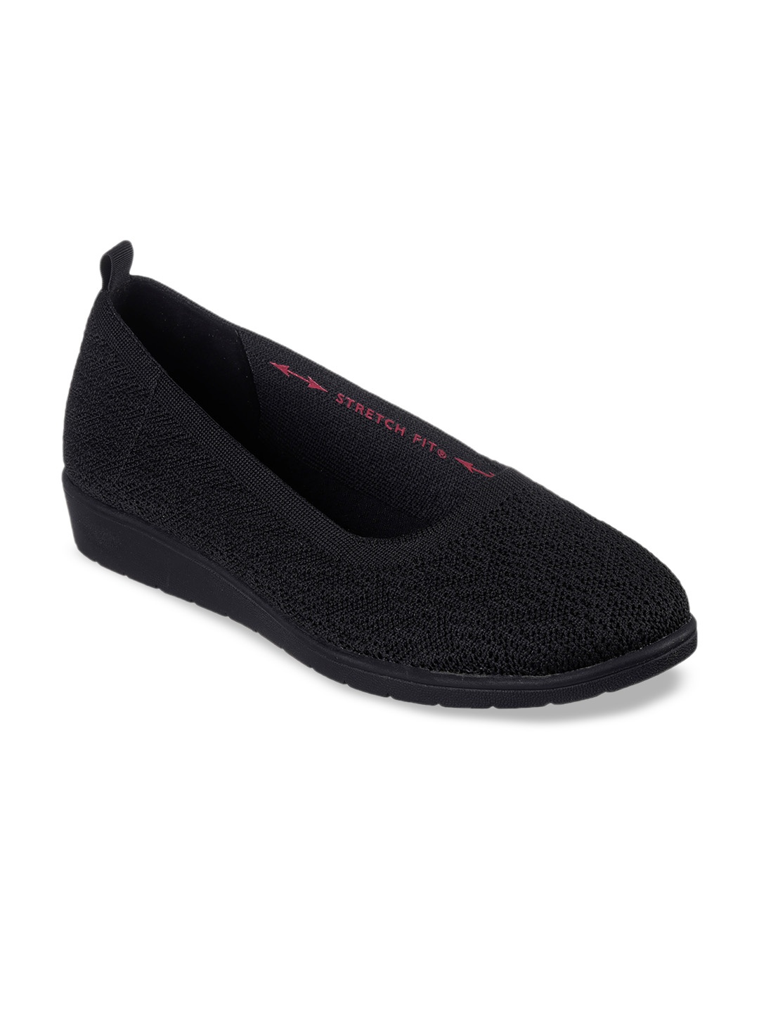 

Skechers Women Cleo Flex Wedge - Flipside Ballerinas Flats, Black