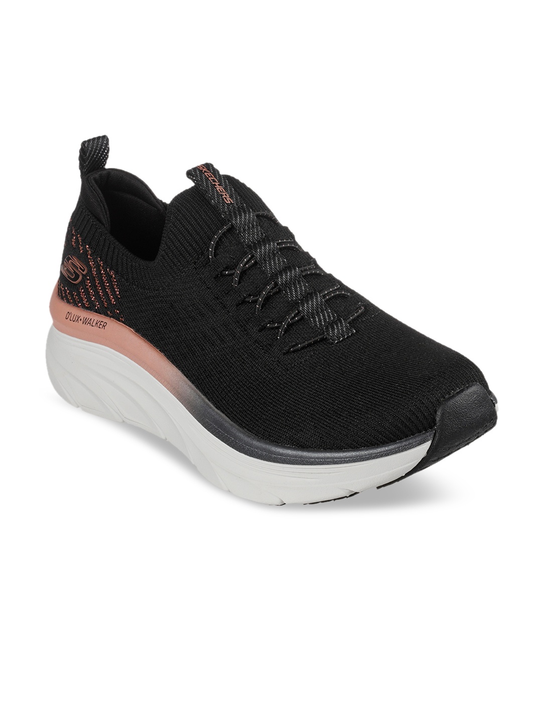 

Skechers Women D'lux Walker-Let It Glow Sneakers, Black