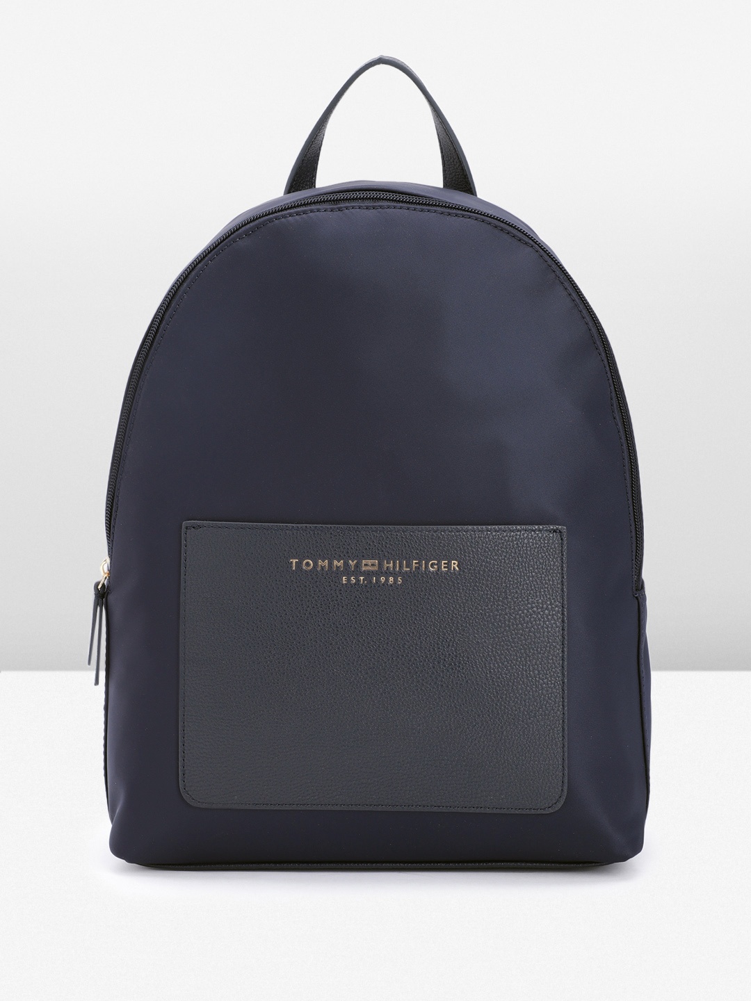 

Tommy Hilfiger Women Solid Small-Sized Backpack, Navy blue