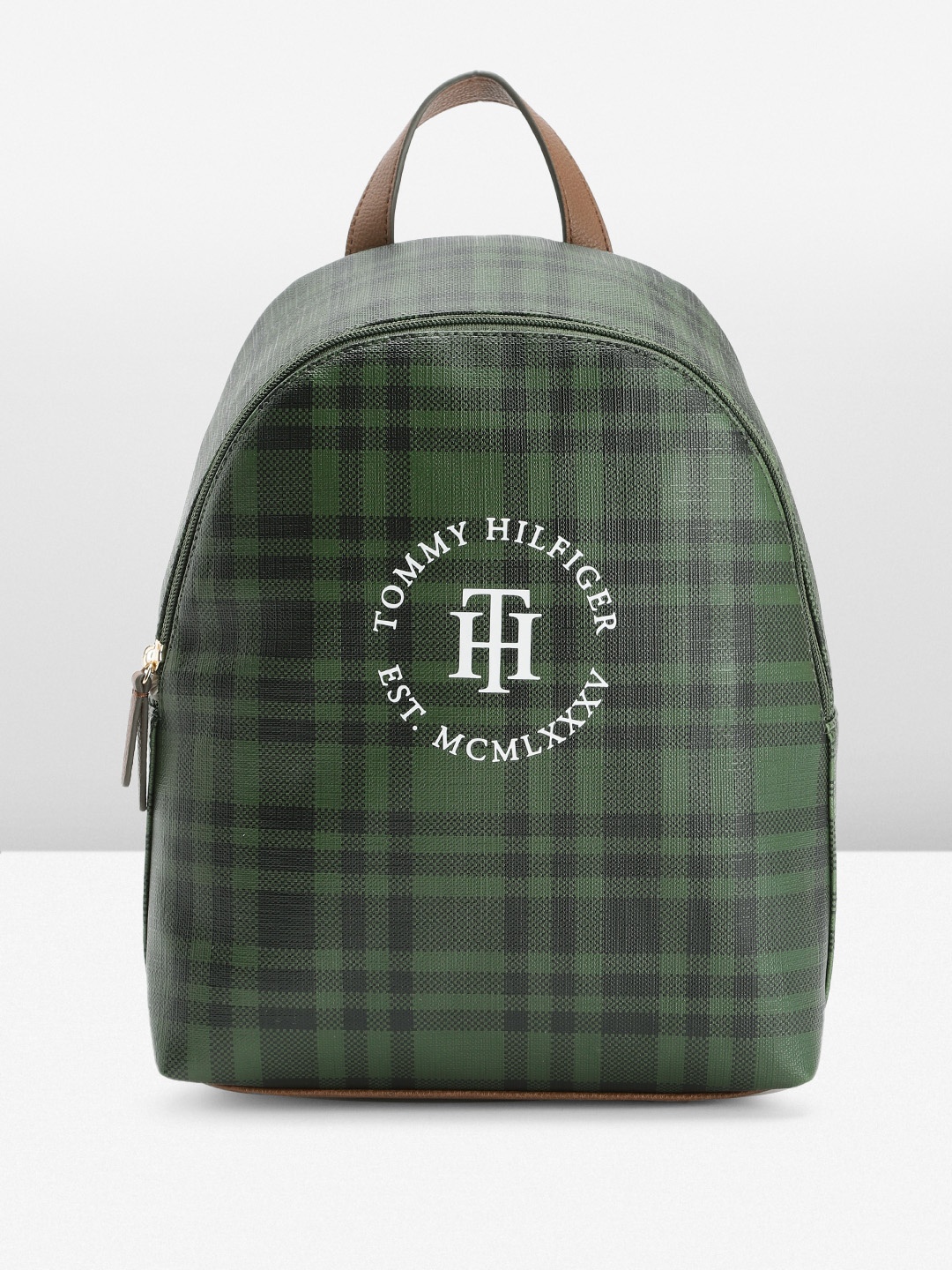 

Tommy Hilfiger Women Brand Logo Printed Backpack, Green