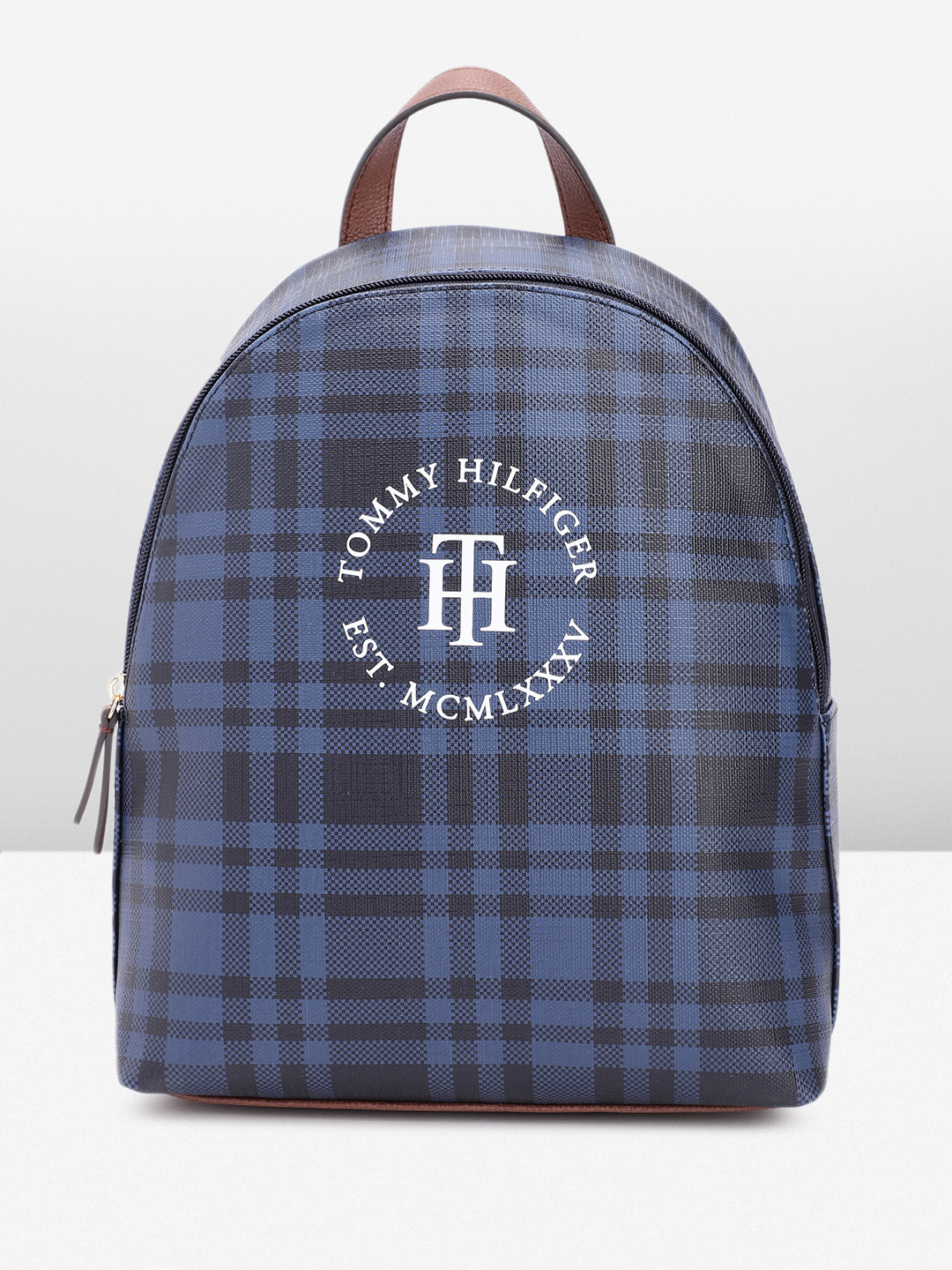

Tommy Hilfiger Women Checked Backpack, Blue