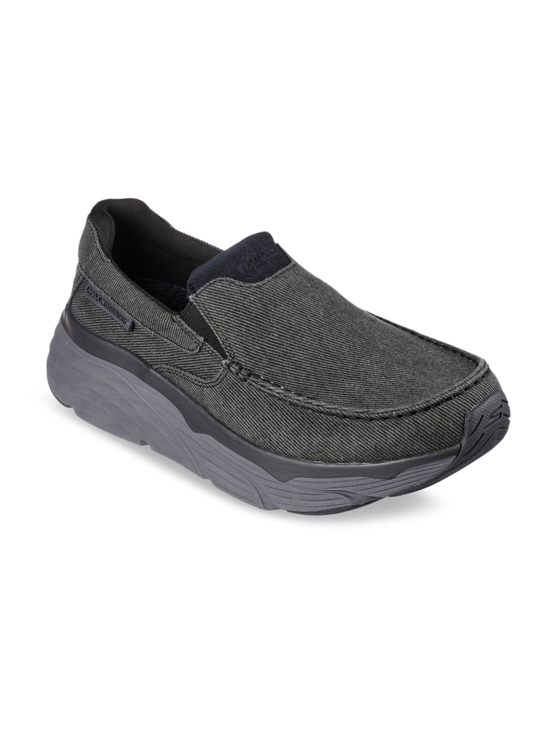 

Skechers Men Max Cushioning Elite - Calver Textured Slip-On Sneakers, Black