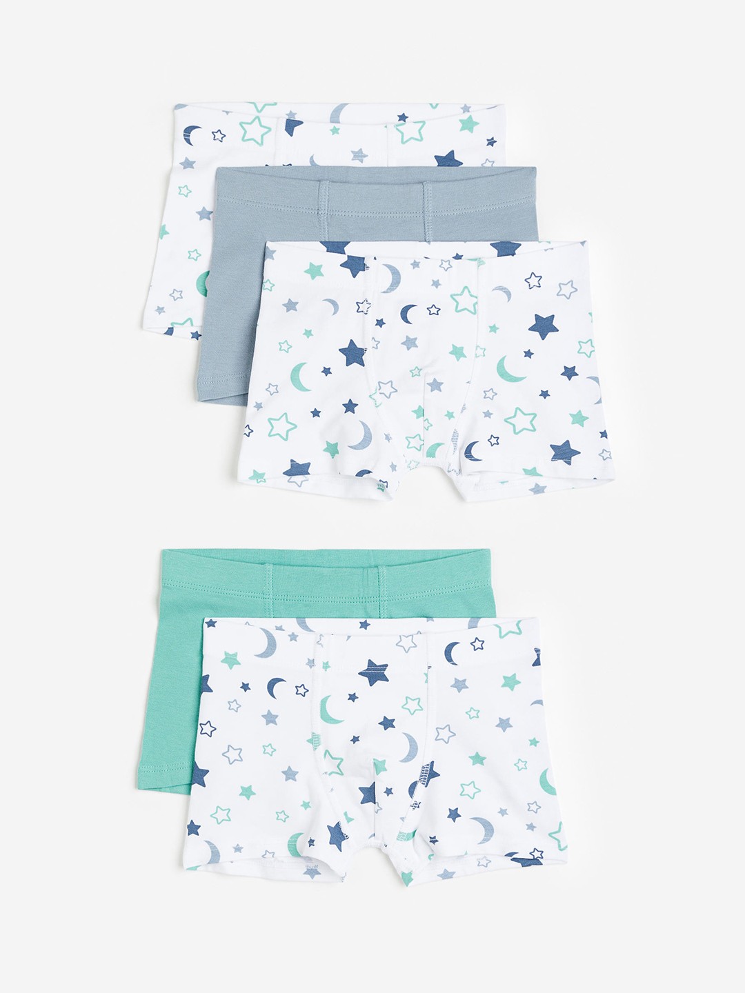 

H&M Boys 5-Pack Boxer Shorts, White