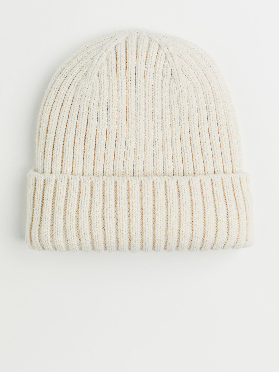 

H&M Boys Rib-Knit hat, Beige