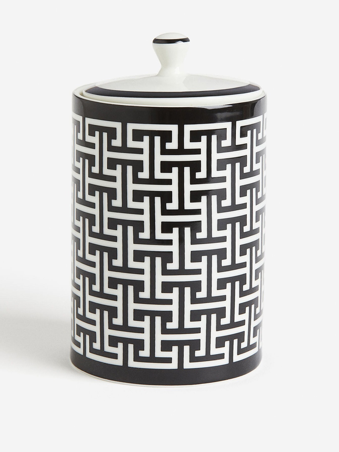

H&M Black Porcelain Storage Jar