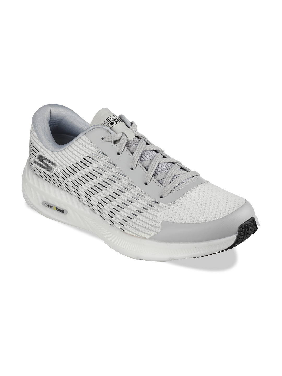 

Skechers Men GO RUN HYPER BURST - HAPTIC R Running Shoes, White