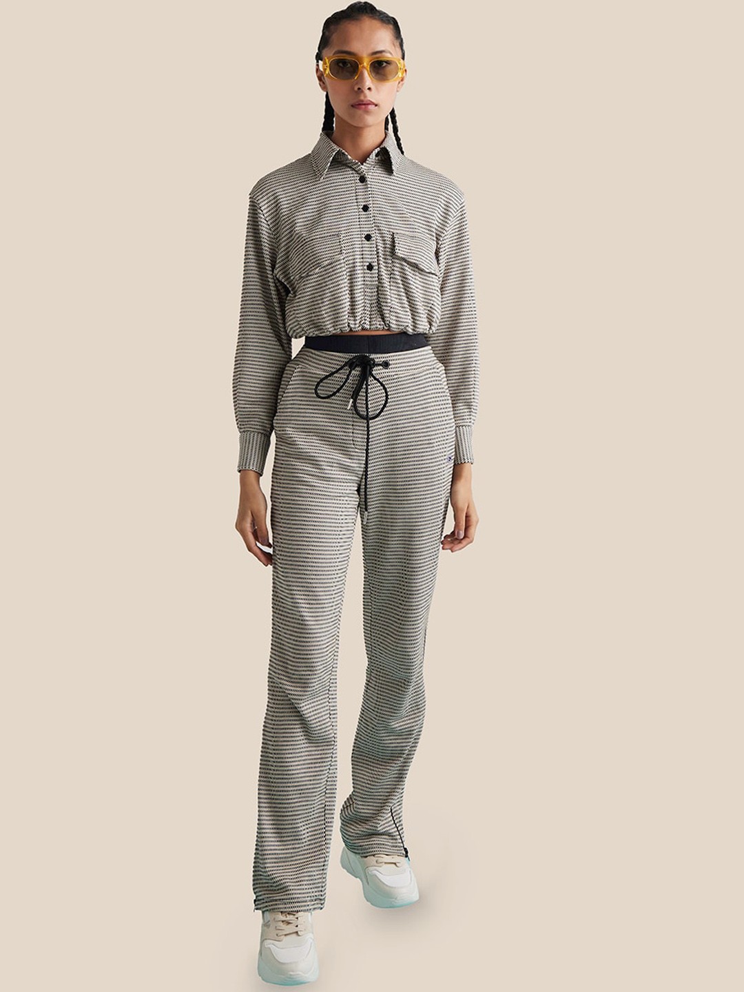 

Muvazo Checked Co-Ords Set, Black