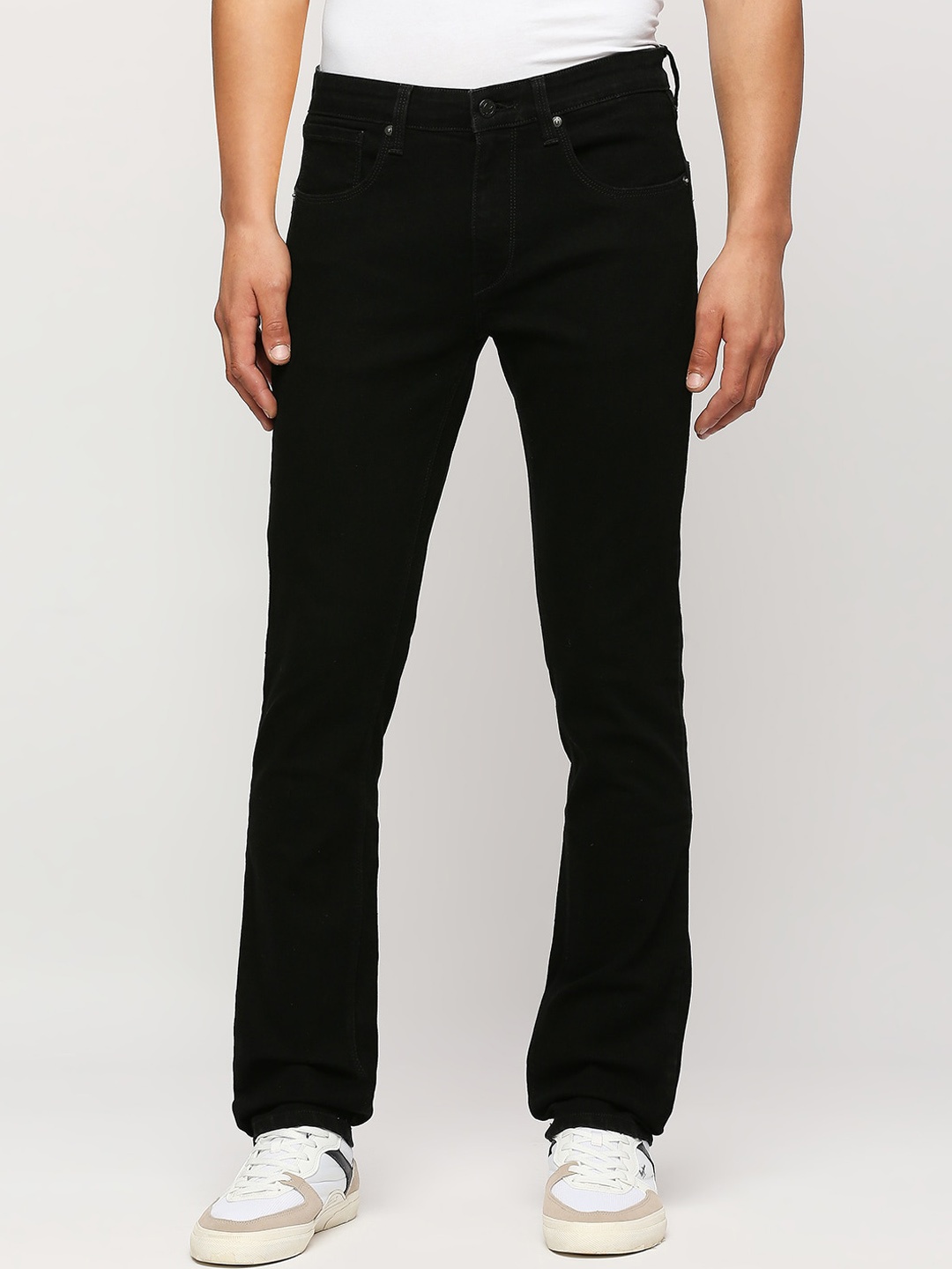 

Pepe Jeans Men Clean Look Mid-Rise Slim Fit Stretchable Jeans, Black