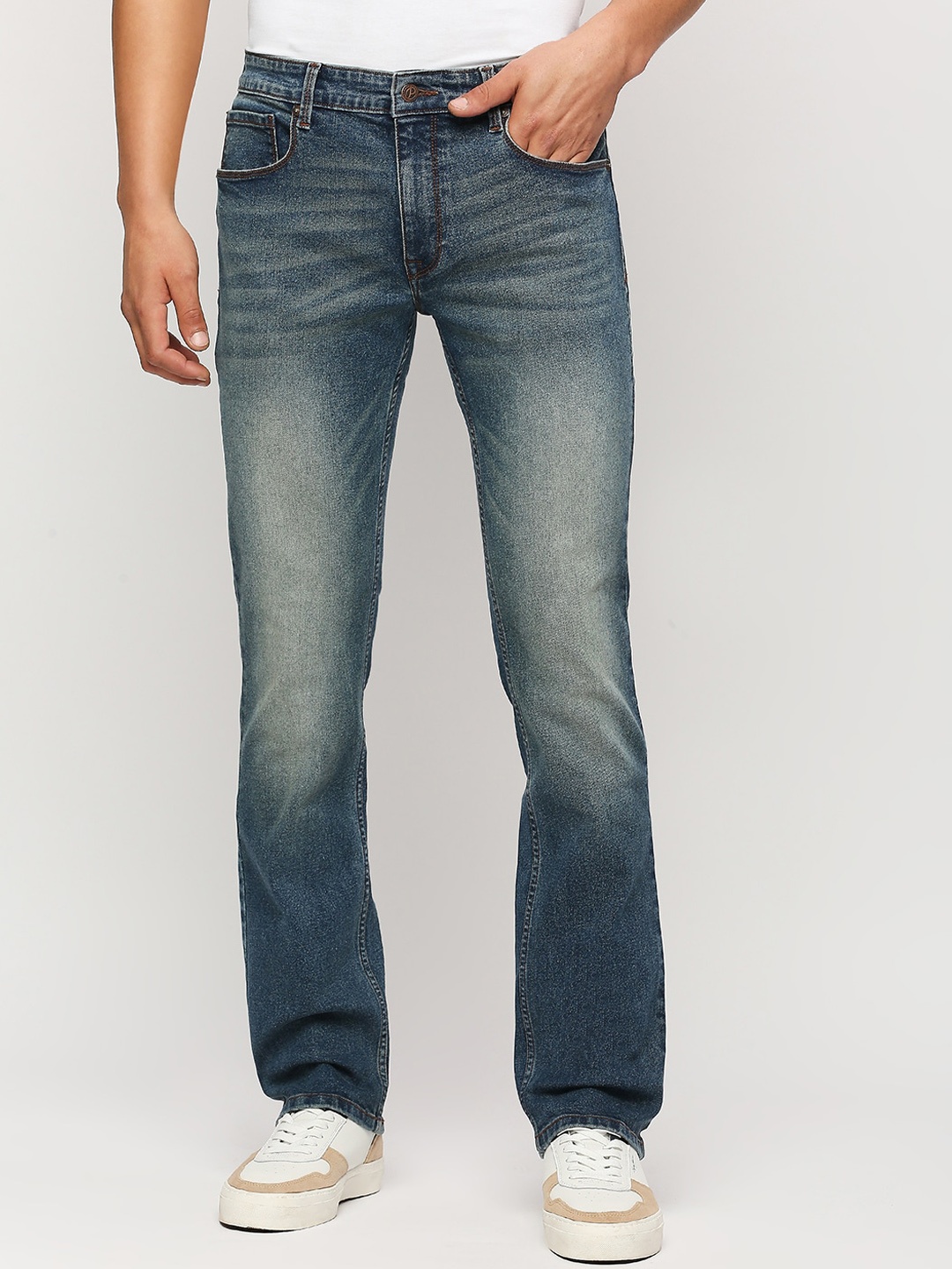 

Pepe Jeans Men Mid-Rise Heavy Fade Stretchable Jeans, Blue