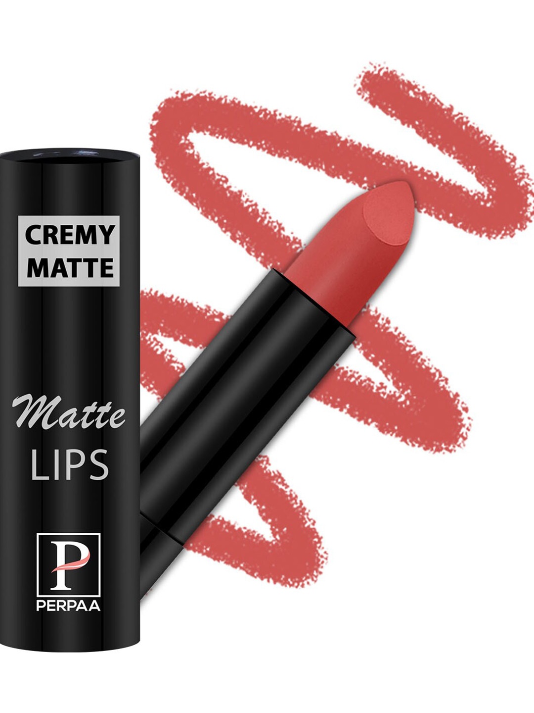 

PERPAA Long Lasting & Waterproof Creamy Matte Lipstick With Vitamin E - Velvett Orange 93, Peach