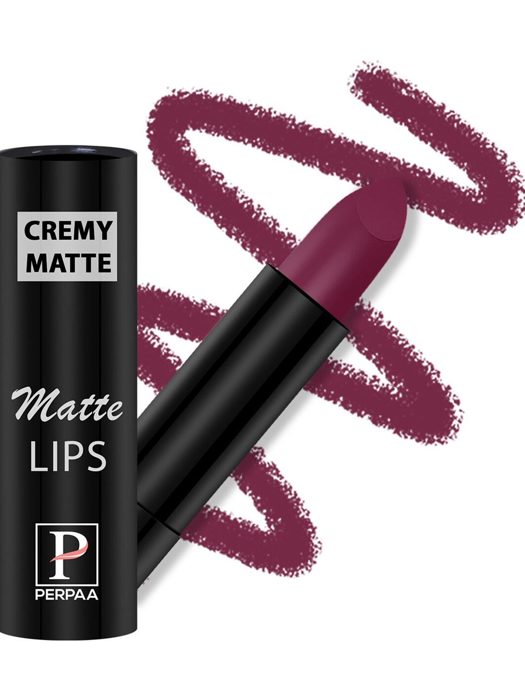 

PERPAA Long Lasting & Waterproof Creamy Matte Lipstick With Vitamin E - Cherry Red 52, Purple