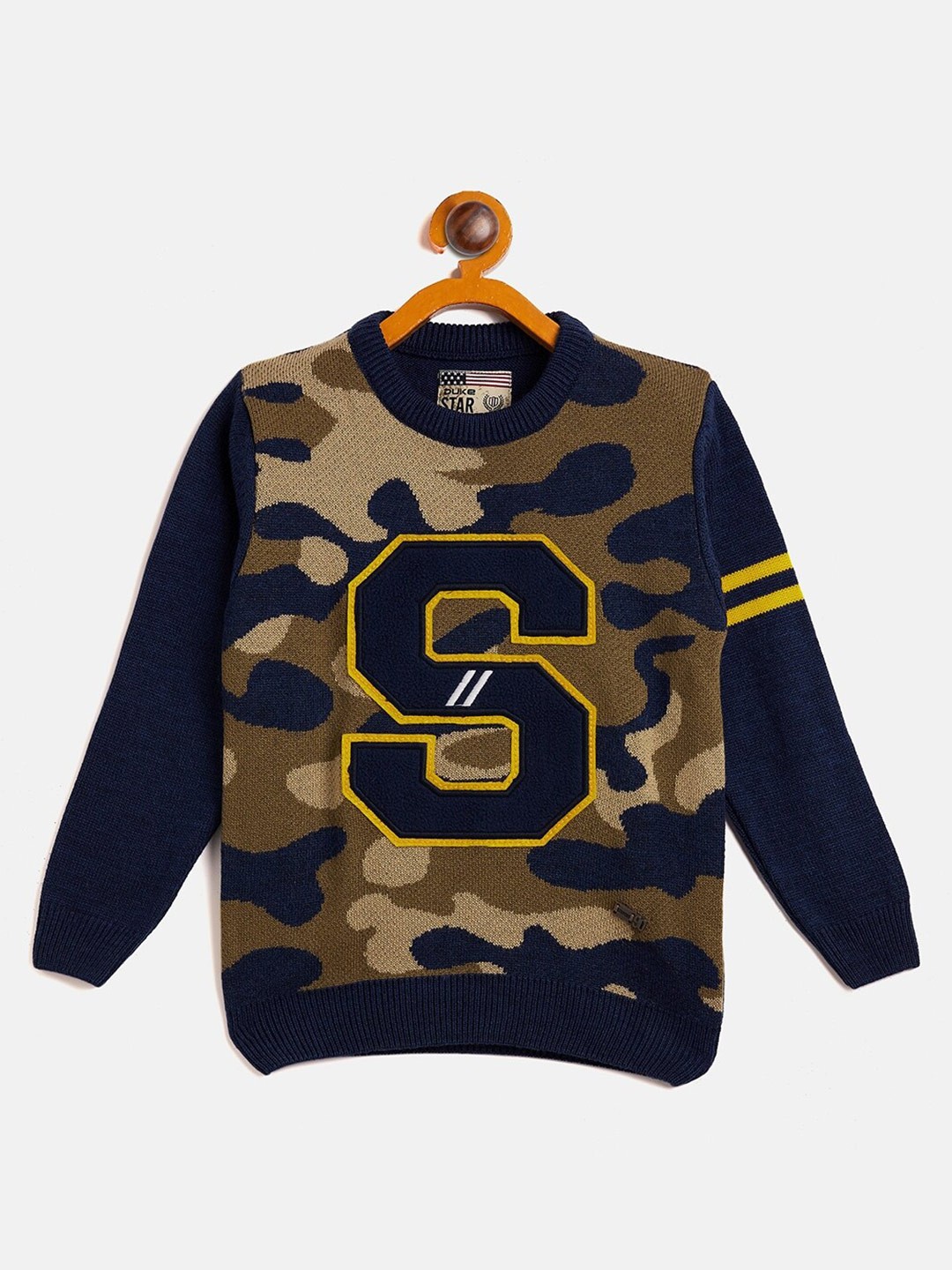 

Duke Boys Typography Printed Pullover, Blue