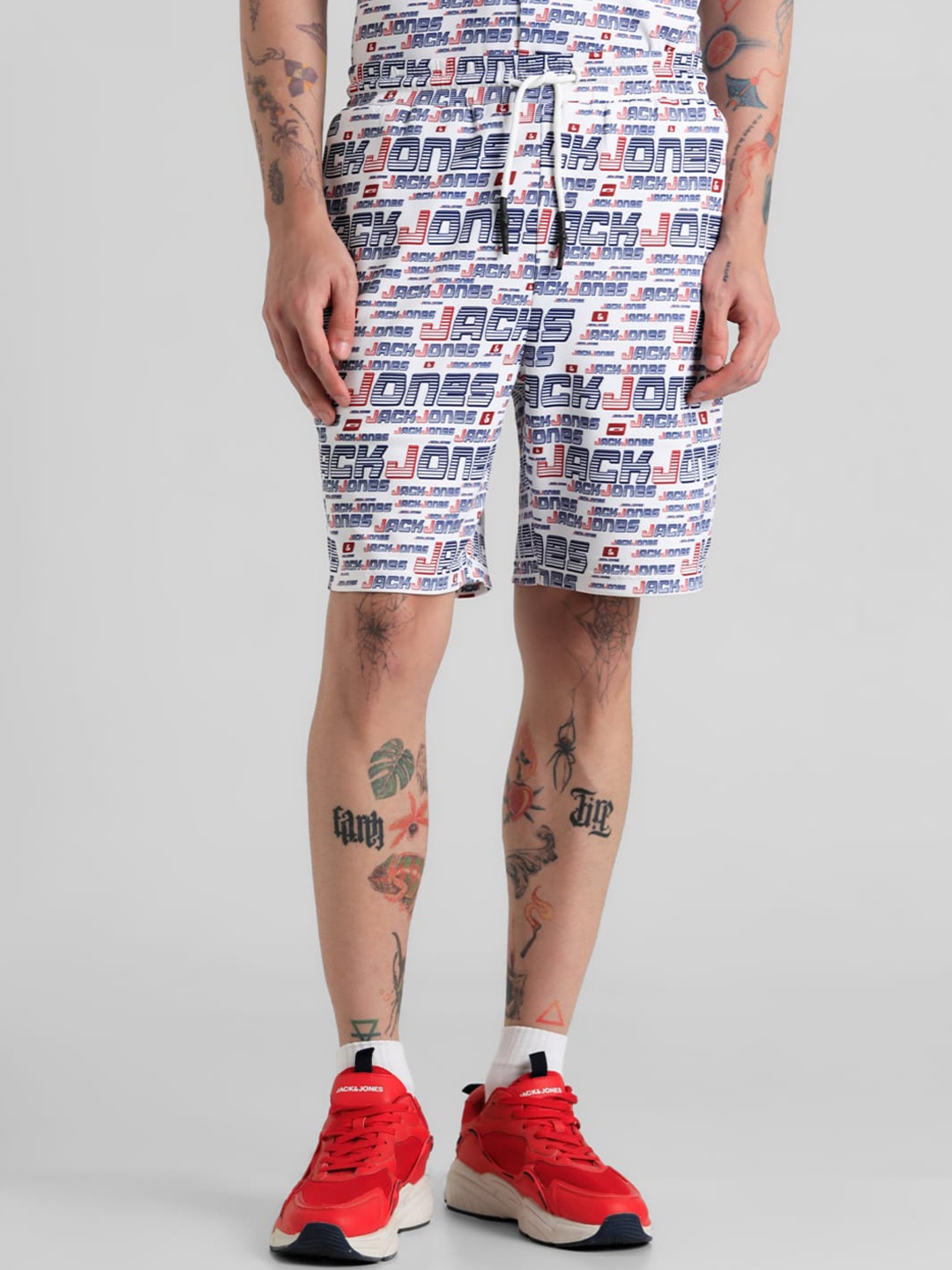 

Jack & Jones Men Typography Printed Shorts, White