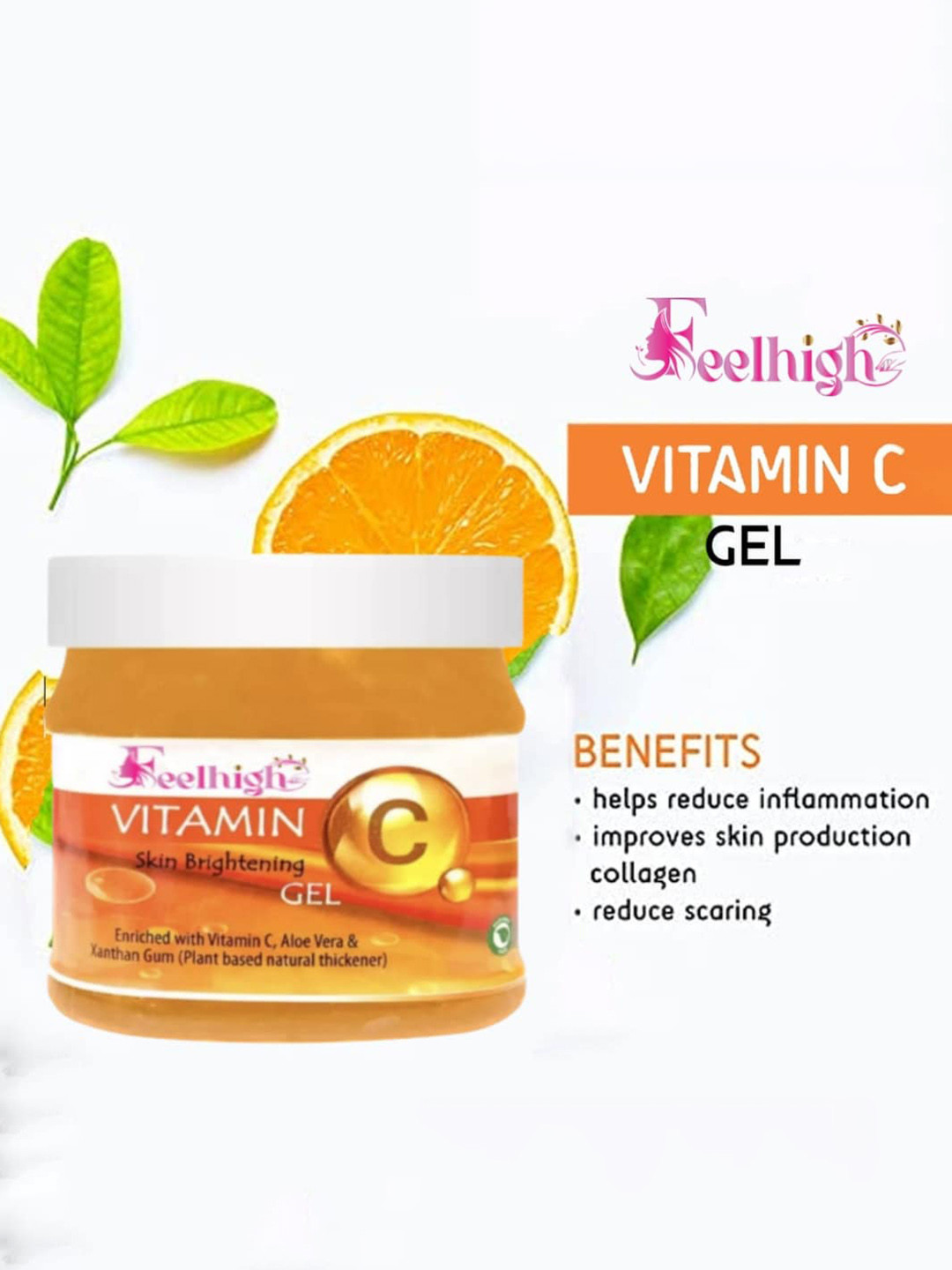 

FEELHIGH Set Of 2 Neem Mask & Vitamin C Gel 500ml Each, Multi