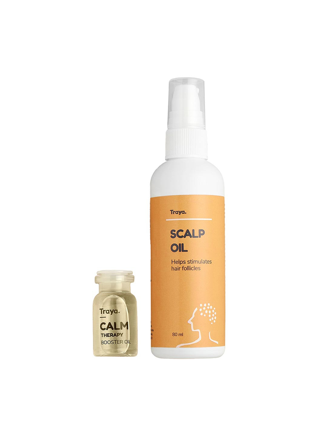 

Traya Scalp Oil 80ml & Calm Therapy Booster Oil 7ml, Orange