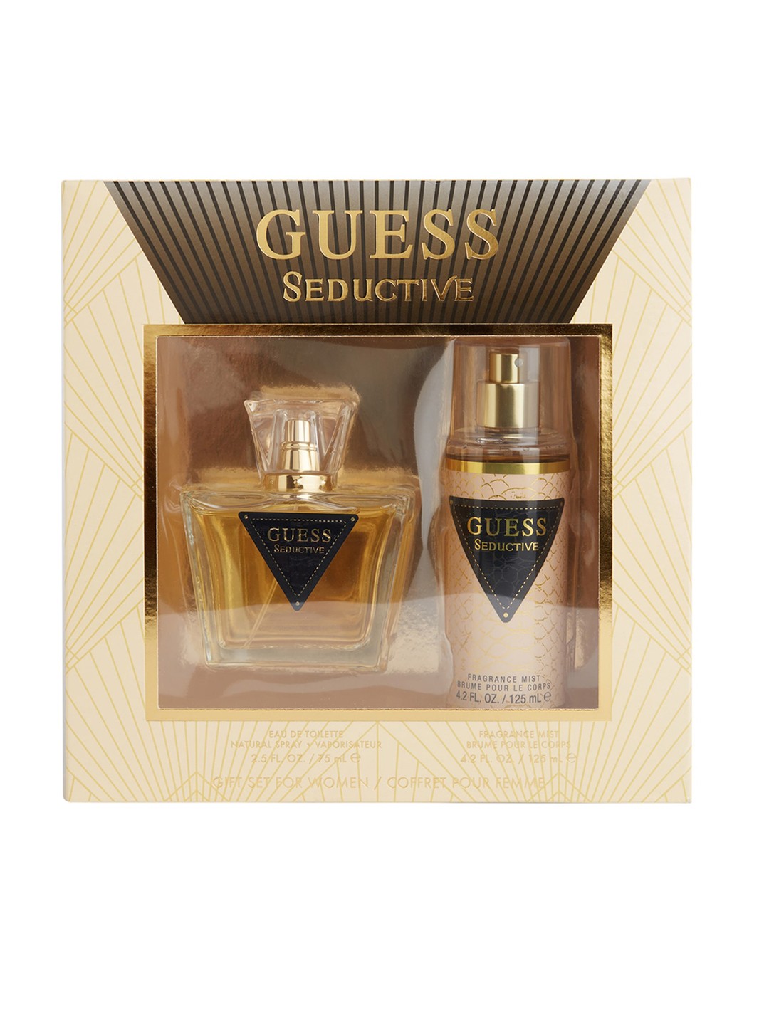 

GUESS Seductive Set Of 2 Eau De Toilette - 75ml & Fragrance Mist - 125ml, Transparent