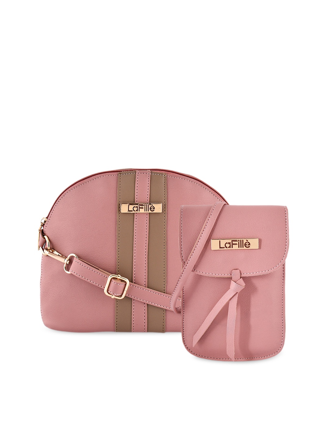 

LaFille Half Moon Sling Bag, Pink