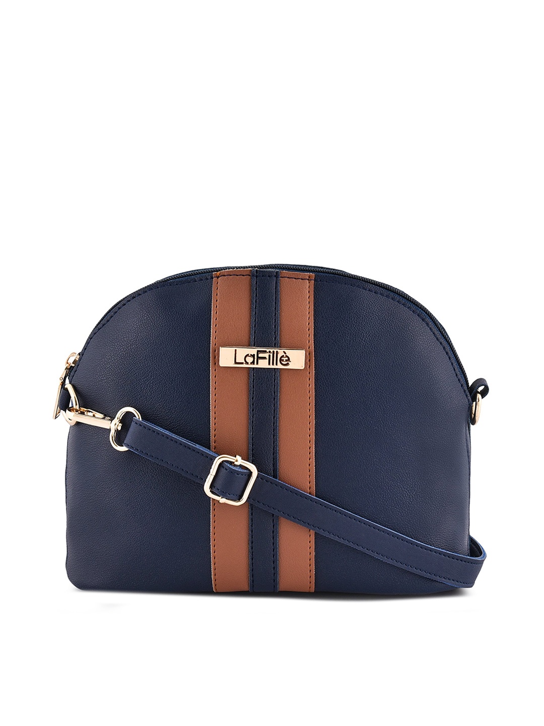 

LaFille Structured Sling Bag With Pouch, Blue