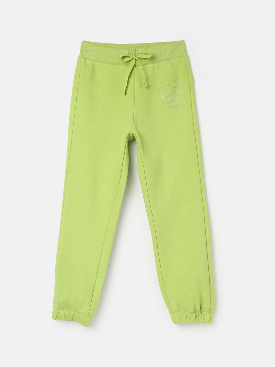 United Colors of Benetton Girls Mid-Rise Joggers, Green