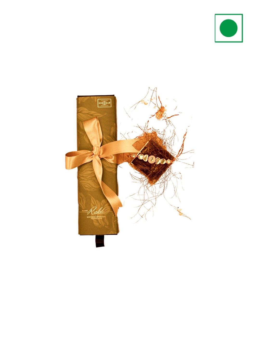 

Kokomae Artisanal Chocolate Belgian Chocolate With Rakhi, Orange