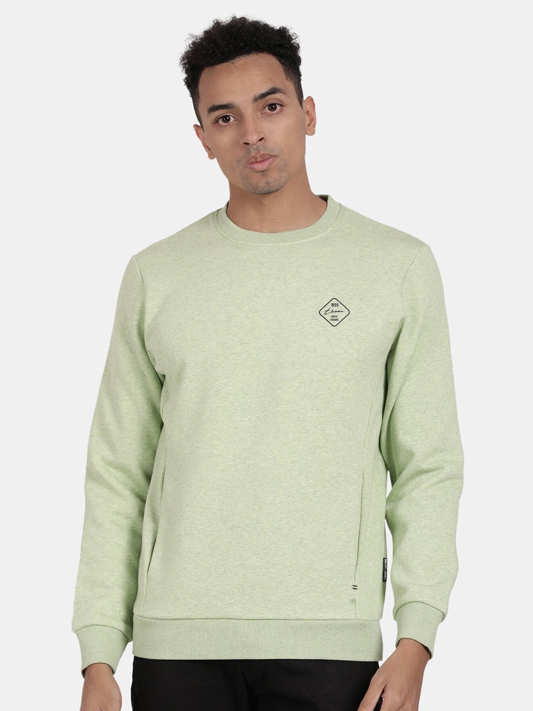 

t-base Round Neck Pullover Sweatshirt, Green