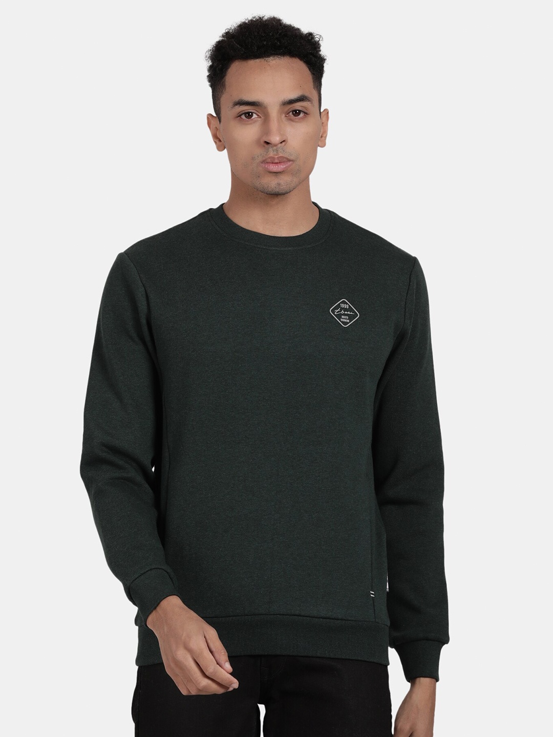 

t-base Round Neck Pullover, Green