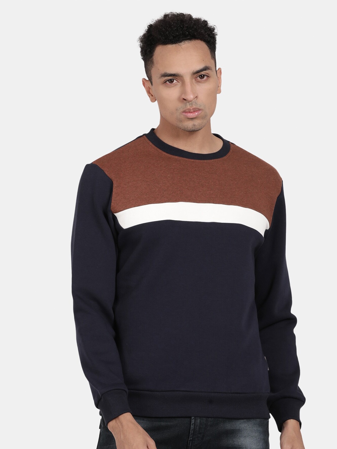 

t-base Colourblocked Sweatshirt, Rust