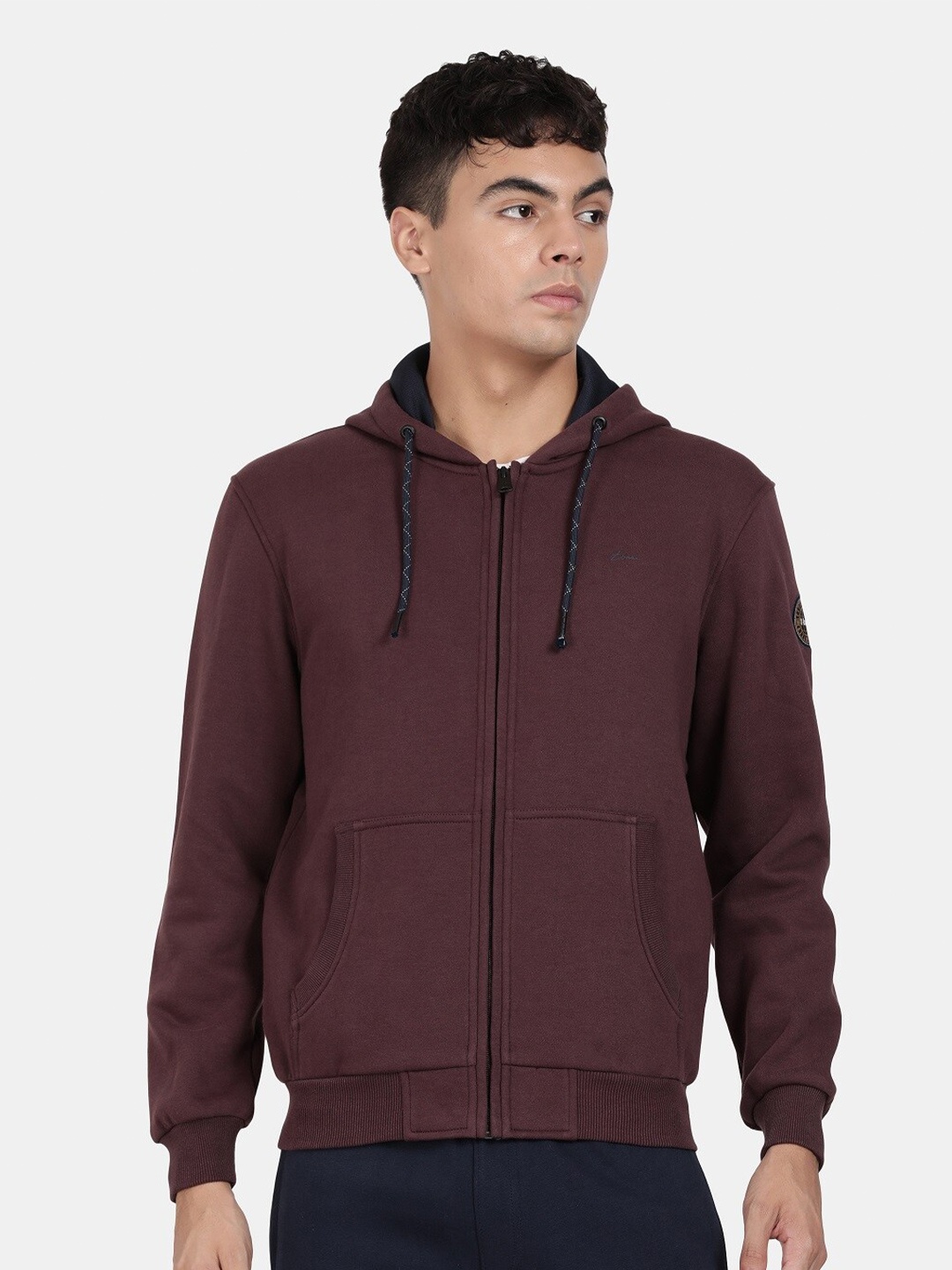 

t-base Hooded Front-Open Sweatshirt, Maroon