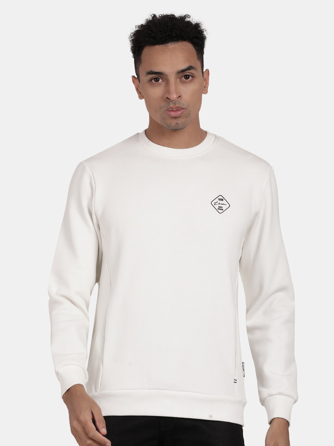 

t-base Round Neck Pullover Sweatshirt, White
