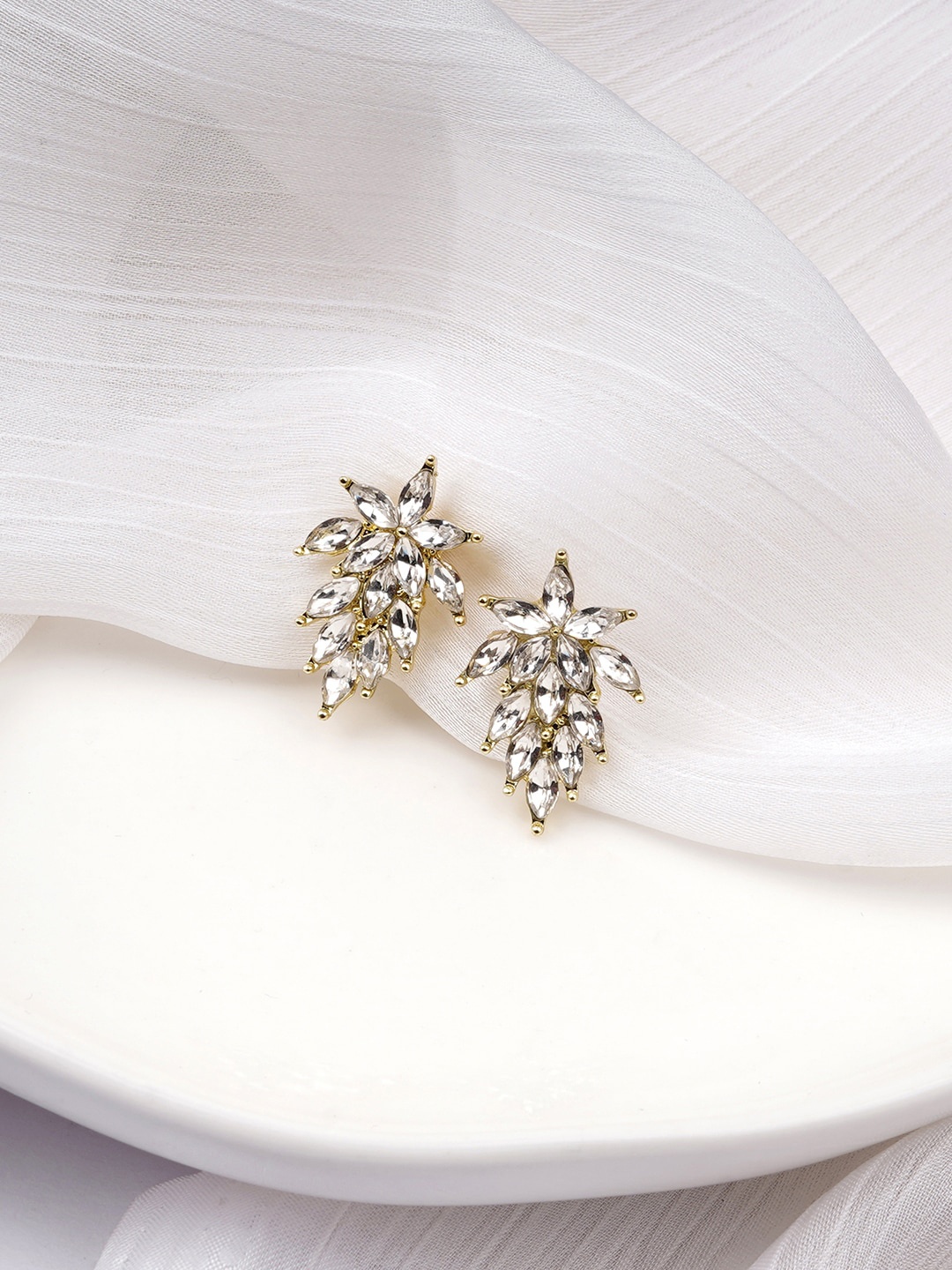 

BEWITCHED Gold-Plated Contemporary Studs Earrings