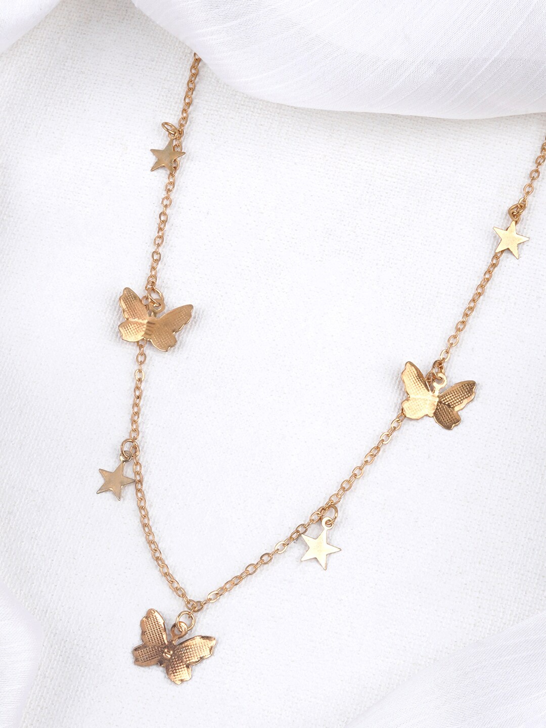 

BEWITCHED Gold-Plated Butterfly Charm Necklace