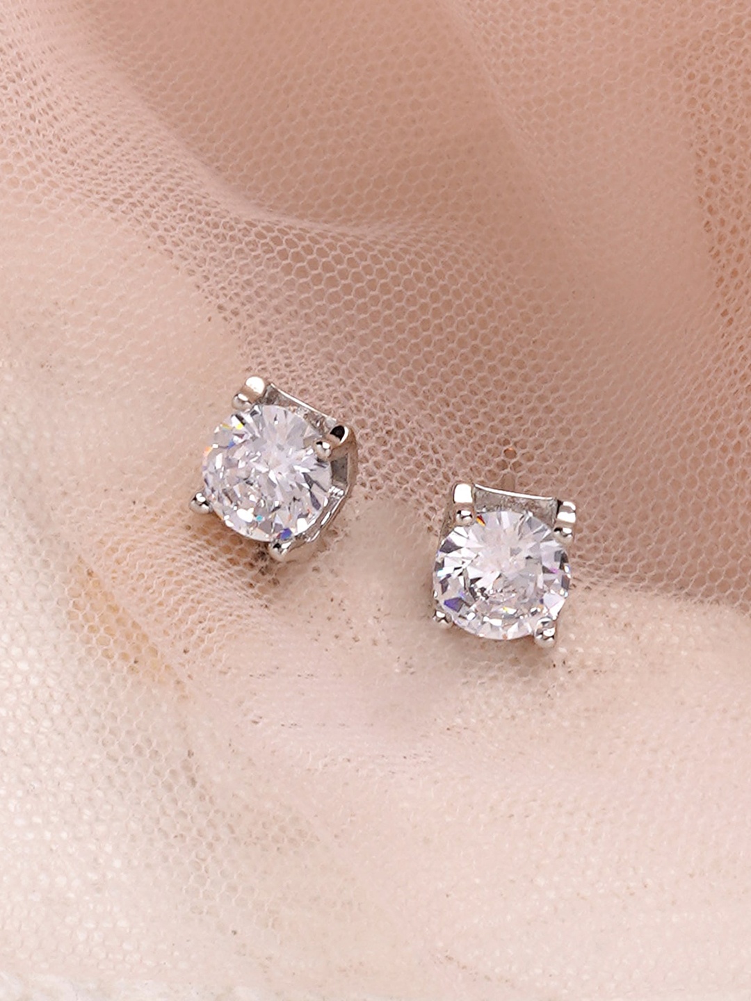 

BEWITCHED Silver-Plated Contemporary Studs Earrings