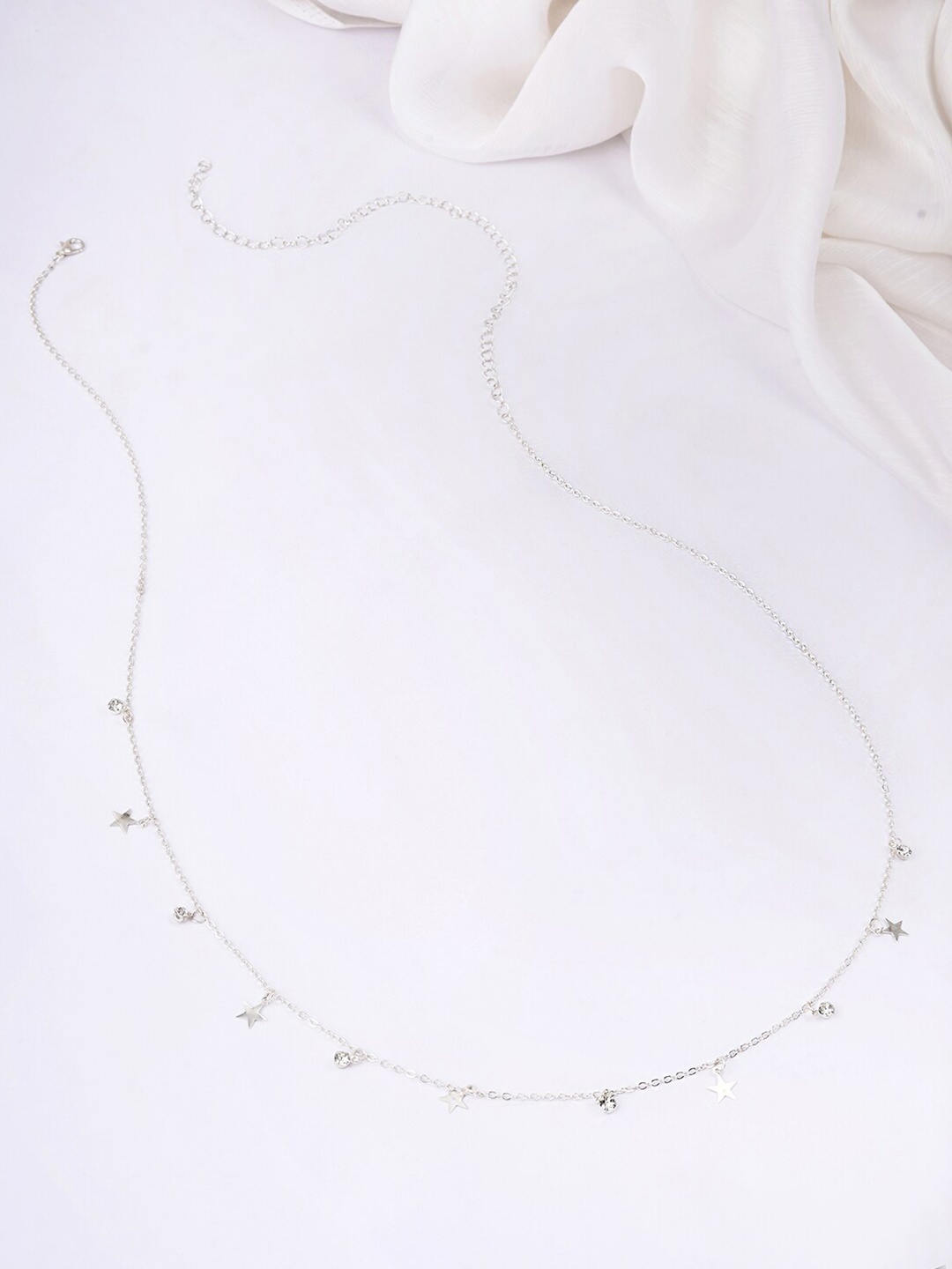 

BEWITCHED Stone-Studded Body Chain, Silver