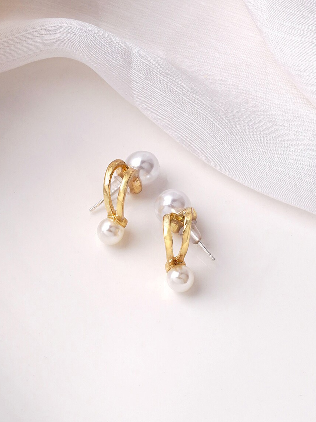 

BEWITCHED Gold-Plated Circular Studs Earrings