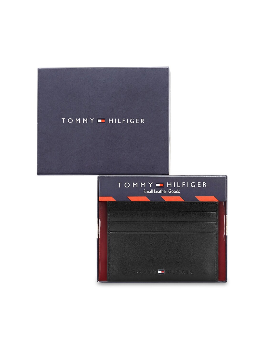 

Tommy Hilfiger Men Leather Card Holder, Black