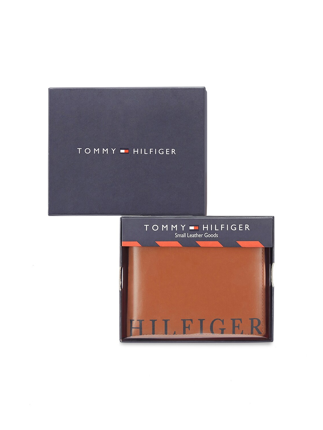 

Tommy Hilfiger Men Leather Two Fold Wallet, Tan