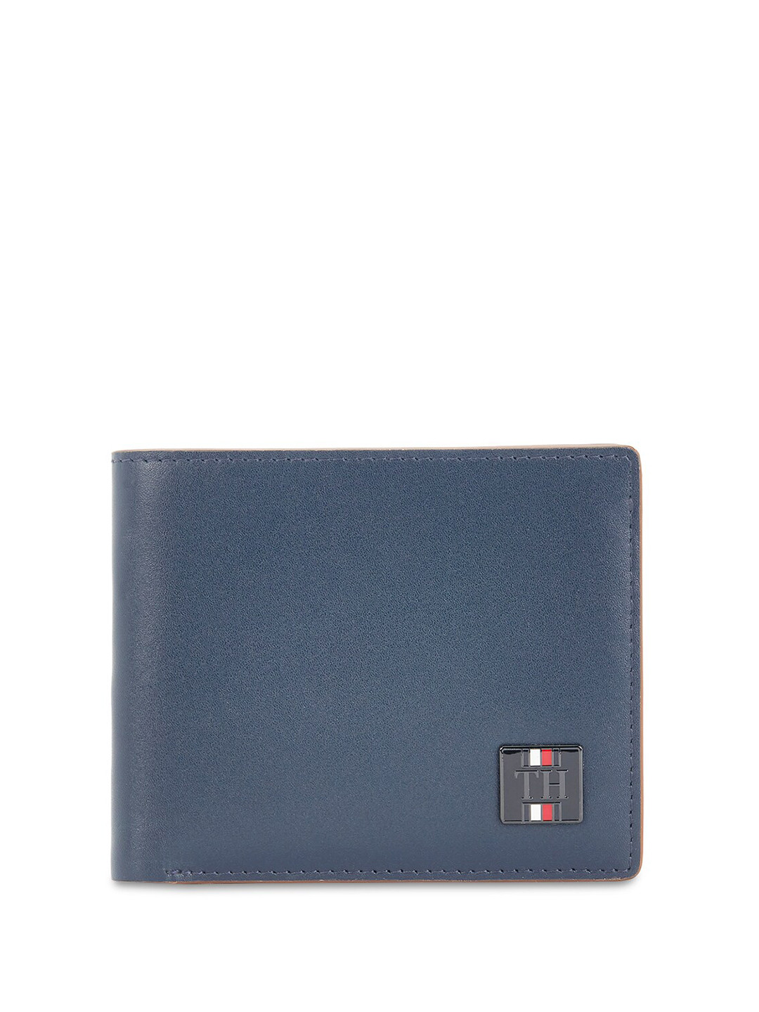 

Tommy Hilfiger Men Leather Two Fold Wallet, Navy blue