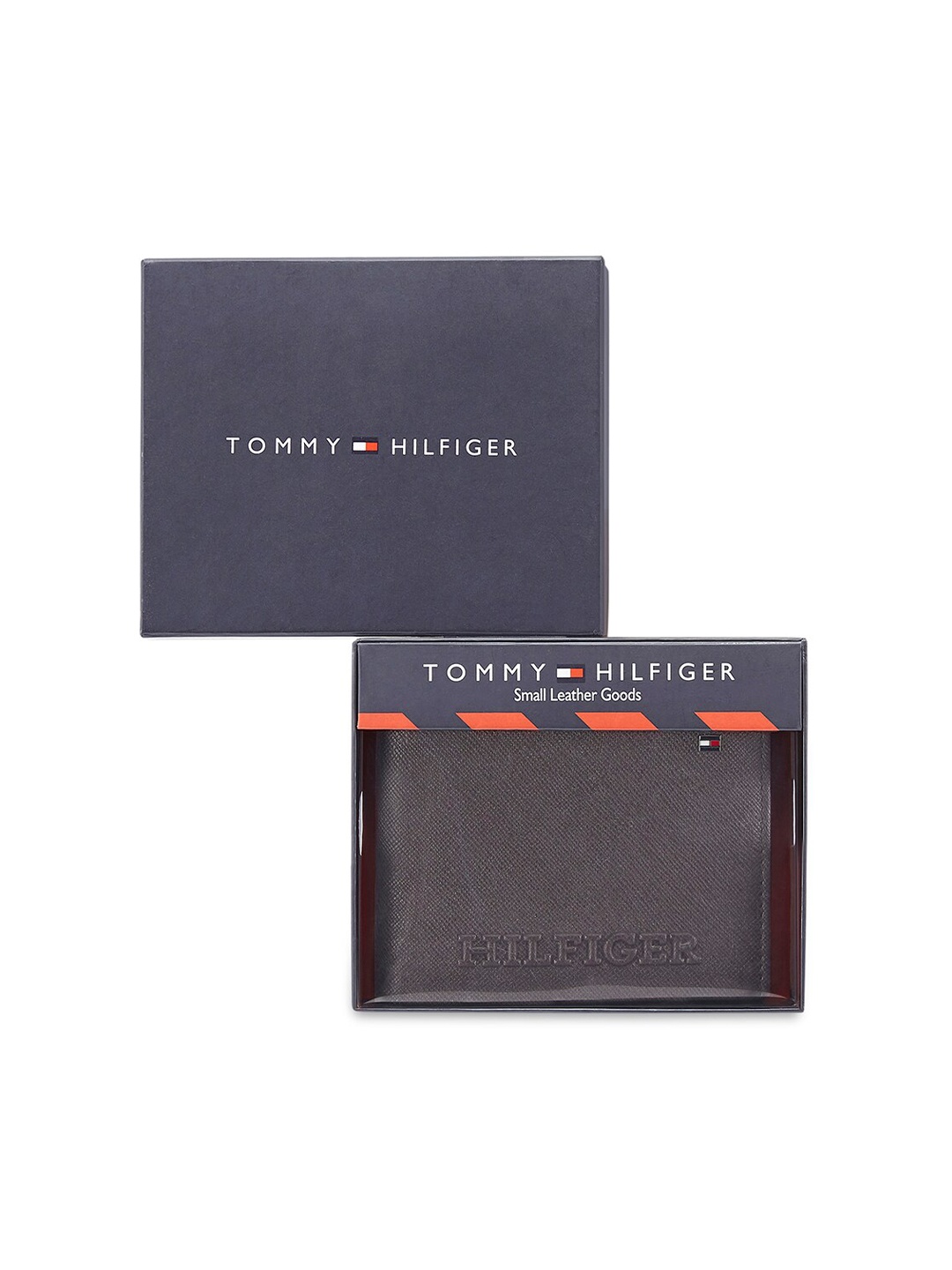 

Tommy Hilfiger Men Leather Two Fold Wallet, Brown