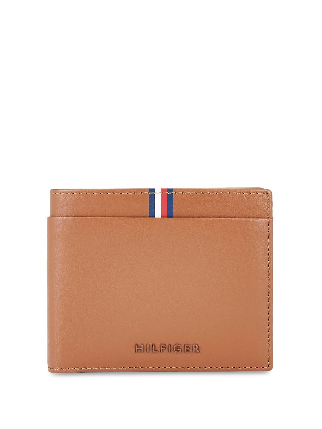 

Tommy Hilfiger Leather Two Fold Wallet, Tan