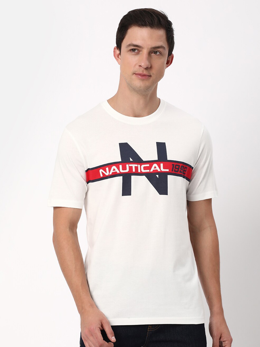 

R&B Typography Printed T-shirt, White